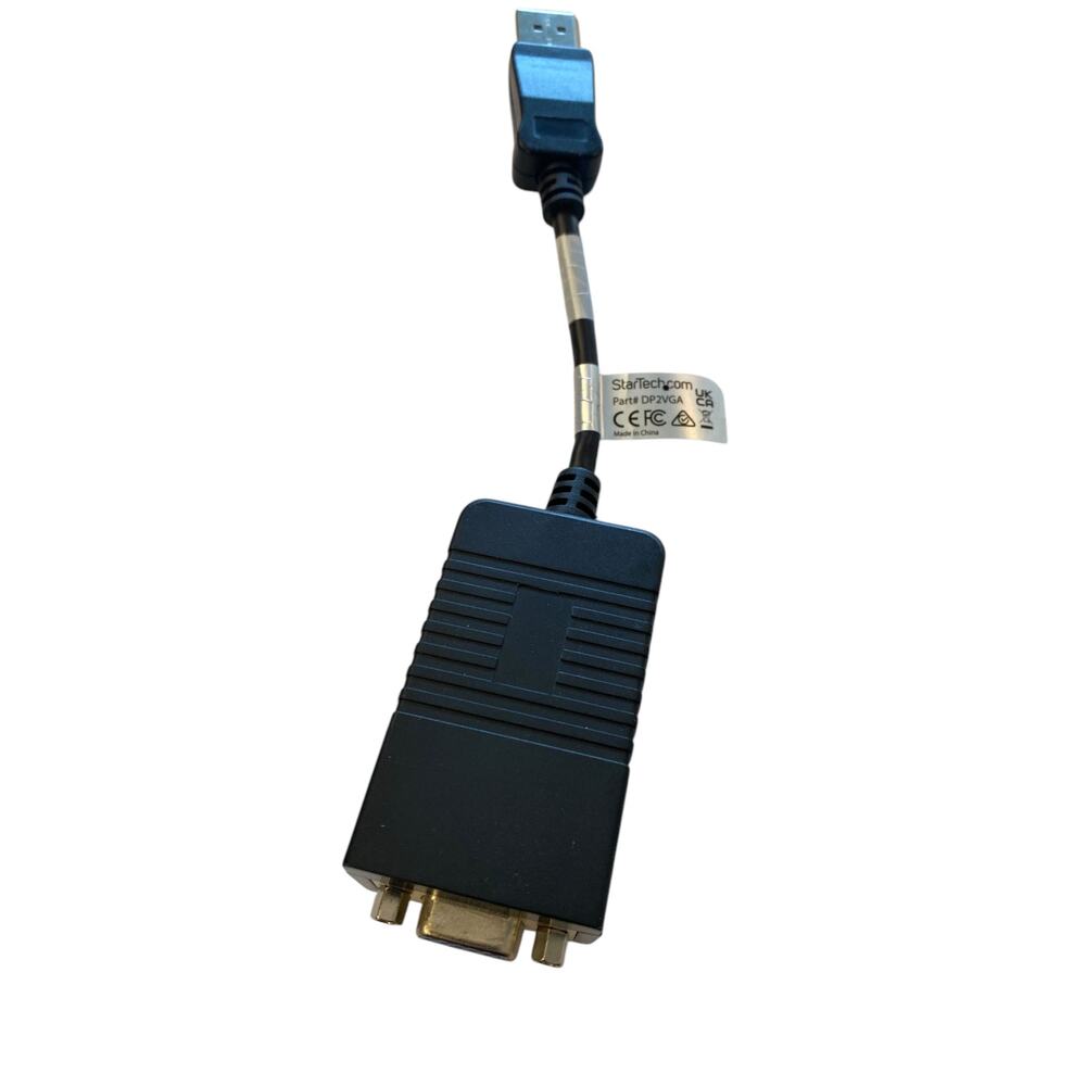 Startech Female VGA To Display Port Adapter 8" Cord Cable Computer Laptops
